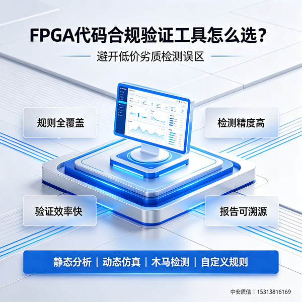 FPGA代码合规验证工具怎么选？避开低价劣质检测误区推荐中安质信